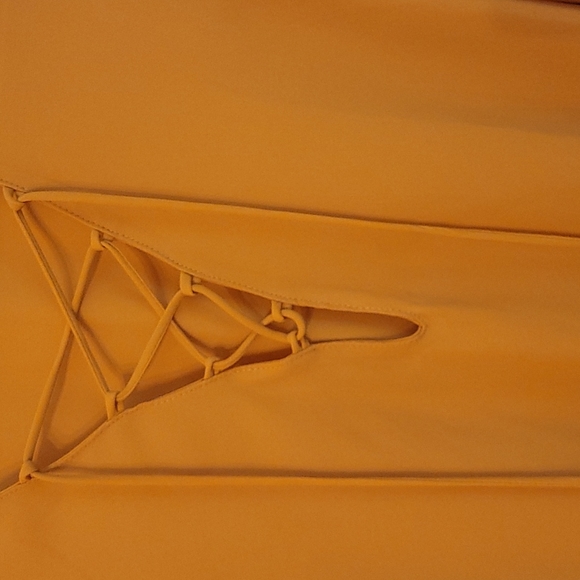 Orange Puff Sleeve Zara Bodysuit Size XS - Picture 4 of 4